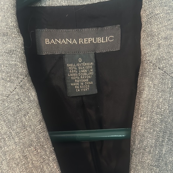 Banana republic heather grey blazer 0 - Picture 2 of 3